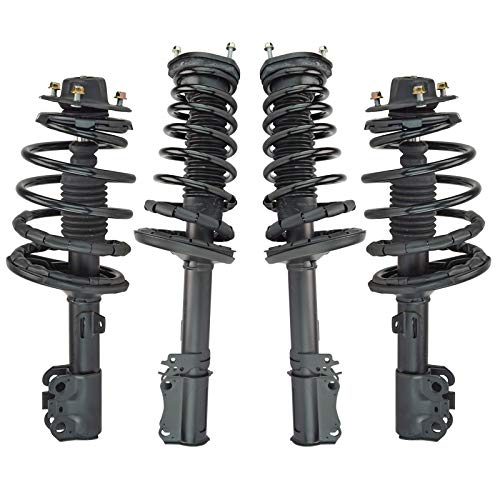 Image of TRQ Front and Rear Strut & Coil Spring Assembly Set Driver & Passenger Sides Compatible with 97-01 Lexus ES300 97-03 Toyota Avalon Camry