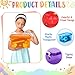 Bornerwhite 6 Pack Colorful Plastic Storage Bins with Lids 4 Quart Small Storage Boxes with Latching Lids Handle Stackable Clear Colored Storage Organizer Bins for Toy Craft Classroom