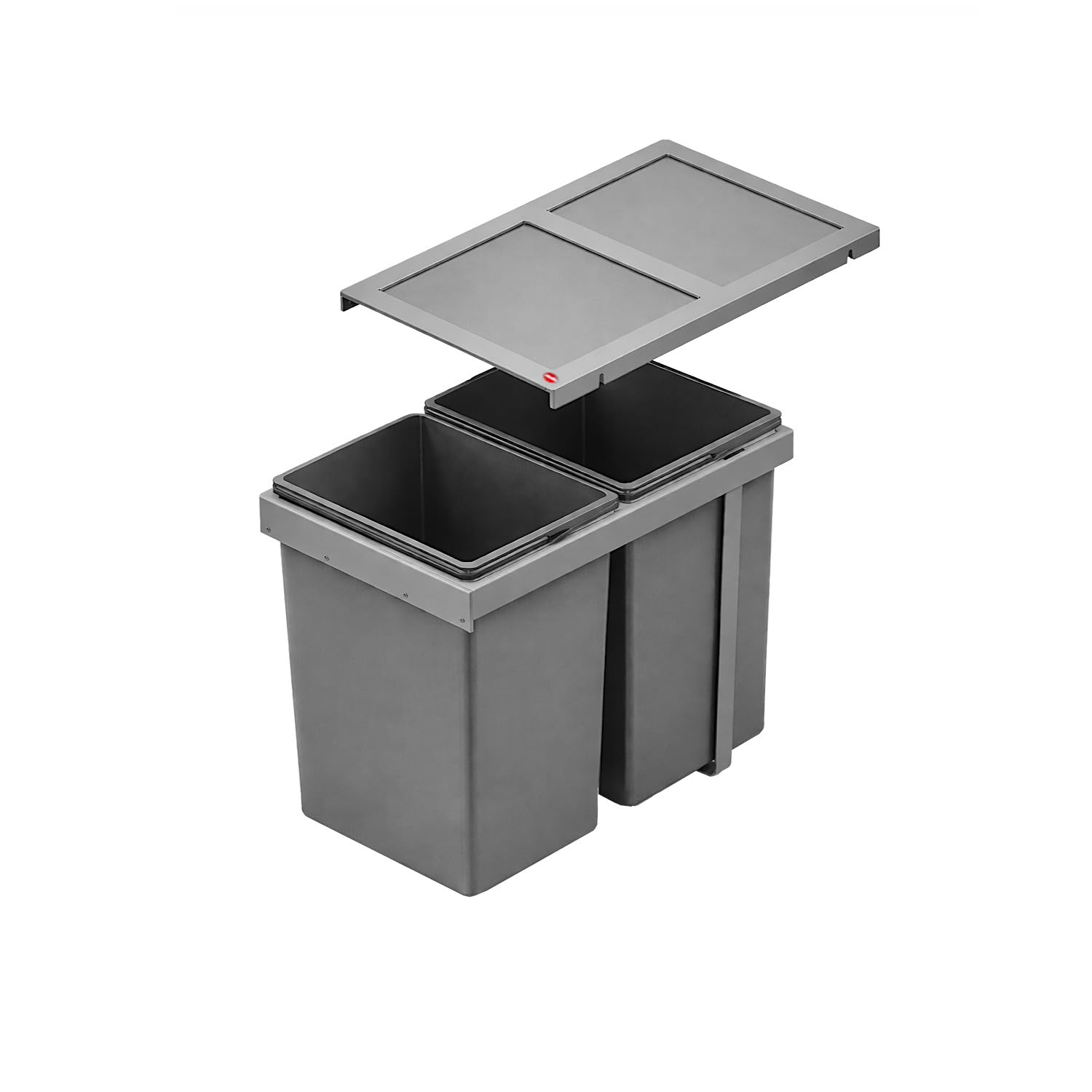 Hailo AS Tandem 15/15 dunkelgrau - 3669001 Einbau Abfallsammler