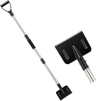 Review Ice Chopper for Driveway, 48 inch Stainless Steel Ice Floor Scraper Long Handle Heavy Duty, Ice Snow Shovel Blower for Car