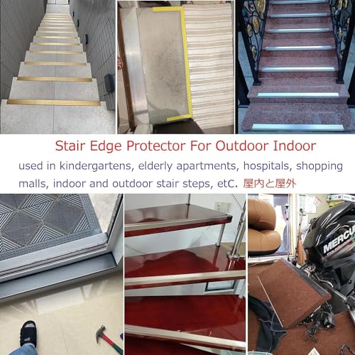 Bord d'escalier en aluminium antidérapant pour sécuriser chaque marche de votre maison
