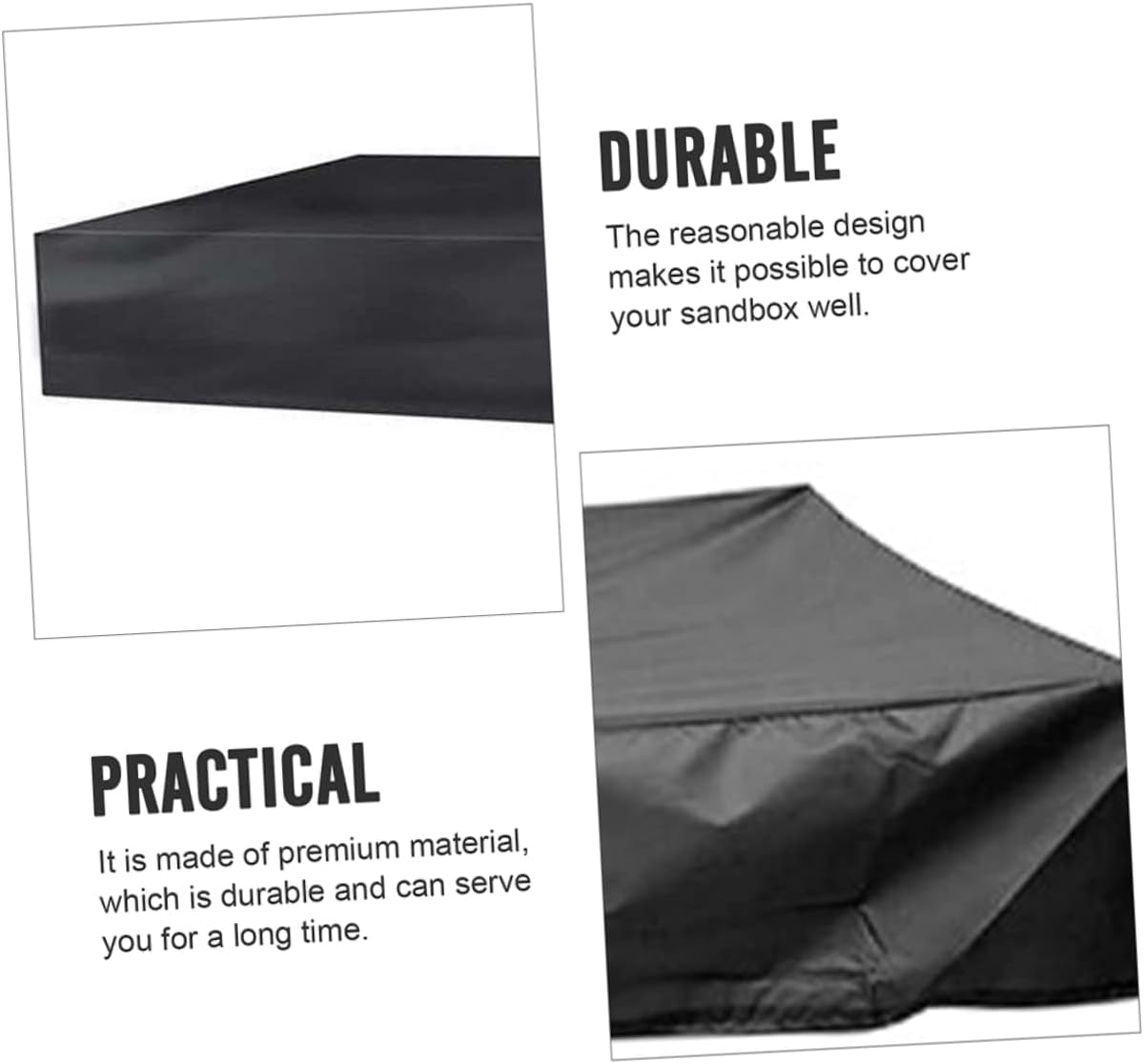 Garden Cover Sandbox Cover for Outdoor Use Square Pool Cover with Drawstring Durable and Protective Canopy for Sandboxes