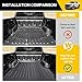 JTYZSM Truck Bed Mat for 2024 2025 Ford Ranger 5FT Bed Liner All Weather Protection Bed Cargo Mat Pickup Car Accessories(for 24-25 Ranger 5FT)