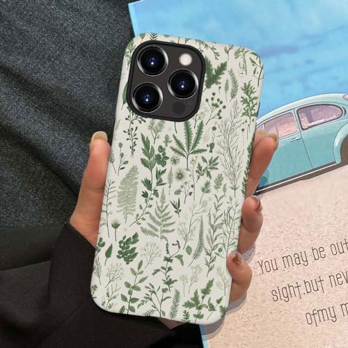 Coque iPhone 14 Pro Max anti-rayures motif fleur vintage douce - 5
