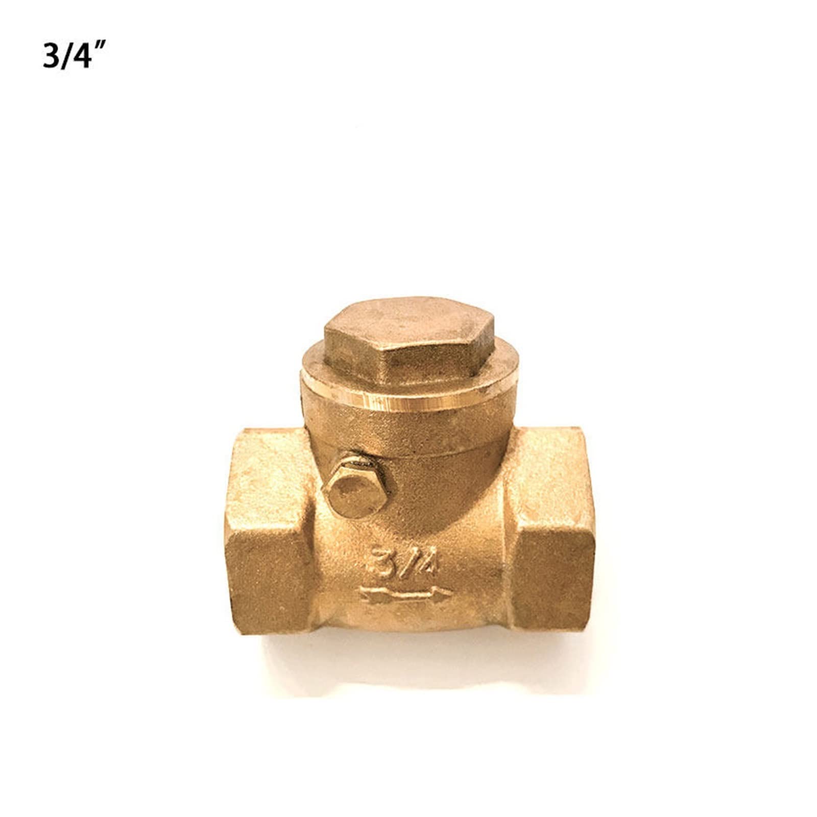 1PCS Orizzontale Filo di Ottone Bocca Valvola Non Ritorno In Filettatura Femmina Ritegno 1/2 "3/4" 1 "2"(1.25 Inch)