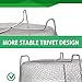 AOZITA Steamer Basket for Instant Pot Accessories 6 qt or 8 quart - 2 Tier Stackable 18/8 Stainless Steel Mesh - Silicone Handle - Vegetable Steamer Insert, Egg Basket, Pasta Strainer,Silver
