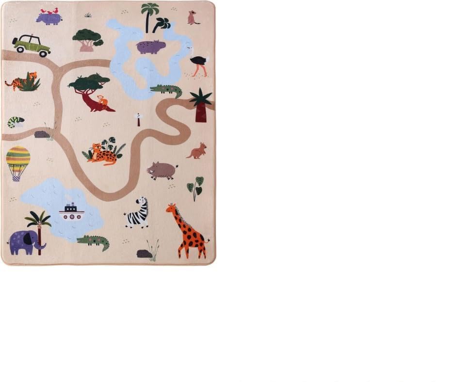 Tapis de sol Hakuna Matte 1,5cm épaisseur : lot de 2 tapis Safari et bohème chic