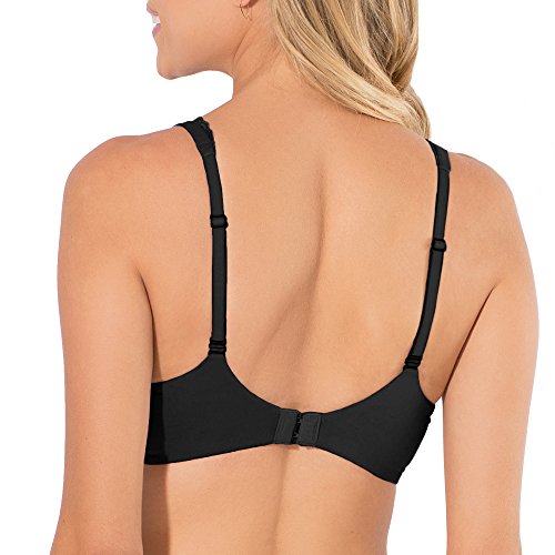 Smart & Sexy Women's Perfect Demi T-Shirt Bra, Black Hue (Micro), 34Ddd #TOP1