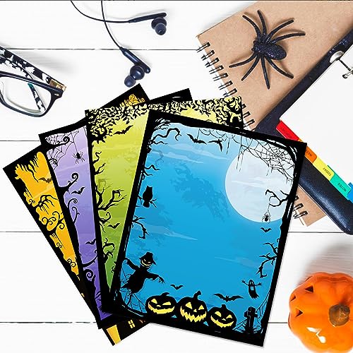Papier à lettre Halloween pour impression de menu et invitations de fête - 4