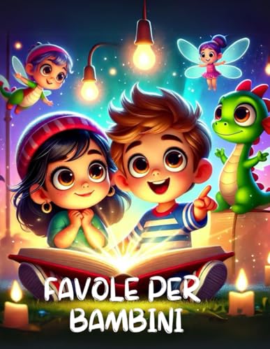 Favole per Bambini: Raccolta di 40 Fiabe Illustrate a Colori di Avventure Magiche e Incantate per Piccoli Sognatori