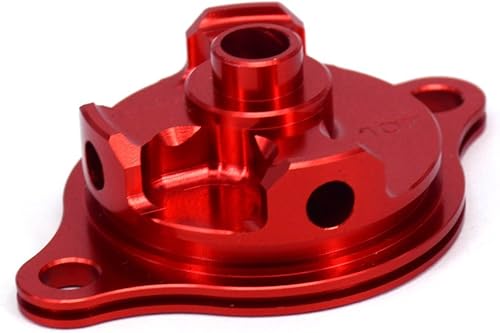 Miniatura 6 de JFG RACING Tapa de filtro de aceite para motocicleta, ajuste de tapa de aluminio CNC compatible con CRF450R CRF 450R 2002-2008 02-08 CRF450X 450X