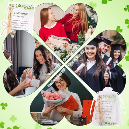 30 Sets Glücksstift Kugelschreibe, Abschiedsgeschenk Kollegen Kleine Geschenke für Kollegen, Abschiedsgeschenk Erzieherin Dankeschön Geschenke für Lehrerinnen Freund Team Geburtstag Schulbeginn