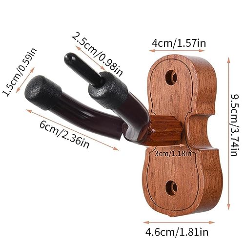 Violin Wall Hanger,Wooden Violin Wall Mount Hook,Wall Mount Violin Hangers,Violin Viola Holder With Bow Hook For Home & Studio #TOP6
