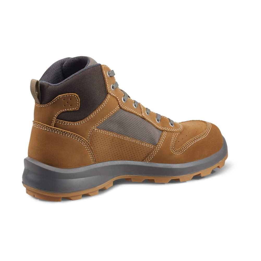 Carhartt Michigan-Bota de Seguridad, Corte Medio, Tecnología Rugged Flex, Cumple con La Normativa S1p, Barco de construcción Hombre