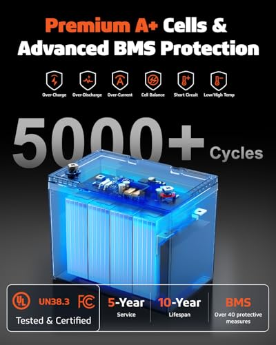 12V 100Ah LiFePO4 Group 24 Battery