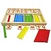 EVINIS Baby Toy Wooden Blocks Montessori Educational Toys Mathematical Intelligence Stick Building Blocks gift-Wooden Number Cards and Counting Rods with Box