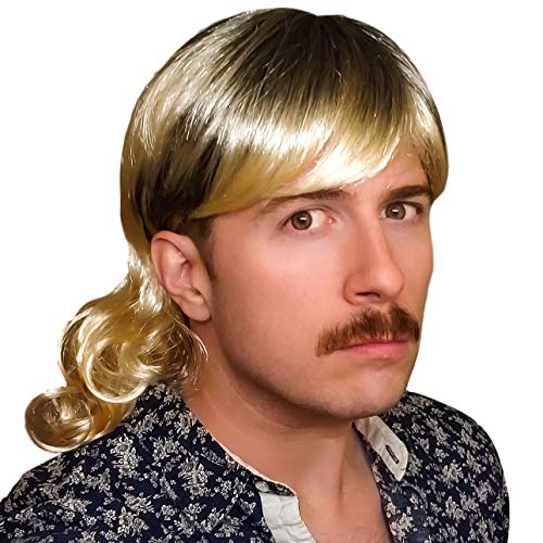 80's Blond Mullet Costume Wig