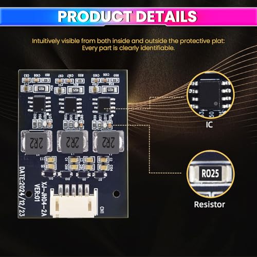 Image of amiciSolar 4S 2A Active Balancer Inductive Board for LiFePO4, Lithium-ion, Lipo, LTO Battery Packs | Energy Equalization Module | Smart 2-Cell Voltage Balancing | 2.8V-4.2V Per Cell