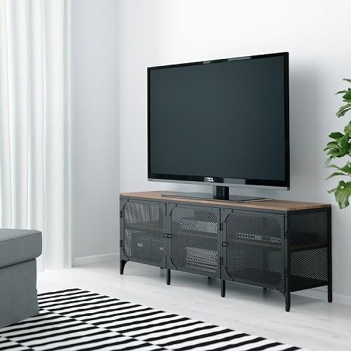 フィエルボ(IKEA) テレビ台 Amazon｜FJALLBO テレビ台, ブラック 303.392.93｜ローボード・テレビ