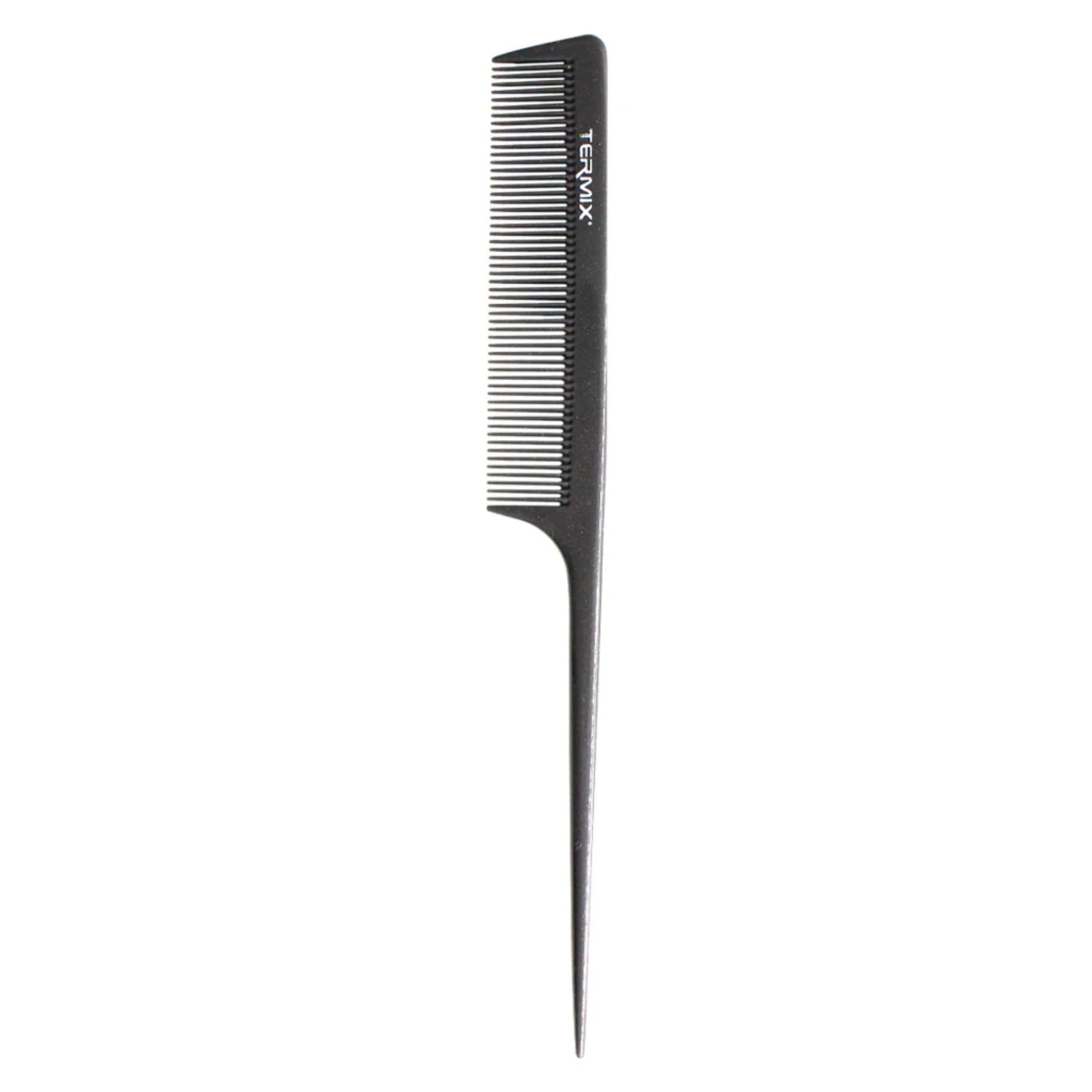 Termix Titanium Plastic Durable Rat Tail Comb - 860 21cm in Black