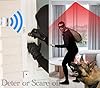 Loud Barking Dog Alarm, Motion Activated Dog Barking Alarm, IP43 Waterproof Barking Dog Motion Sensor for Warehouse Yard Office Mall Garage Home Security, Detects 23FT