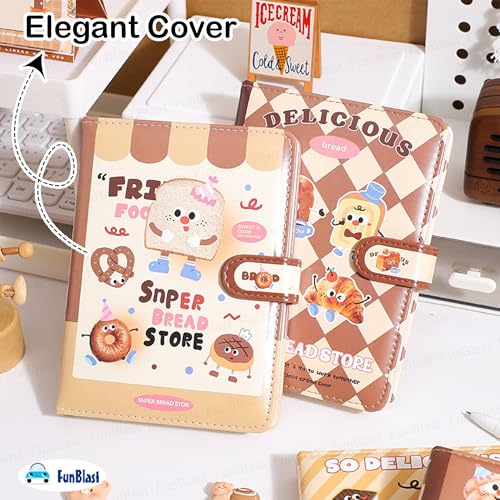 Image of FunBlast Diary for Girls - Kawaii Diary for Kids, Journal Diaries for Girls, Notepad for Students Stationary Items, Birthday Gifts- Random Design (128 Sheets) (Random Print)