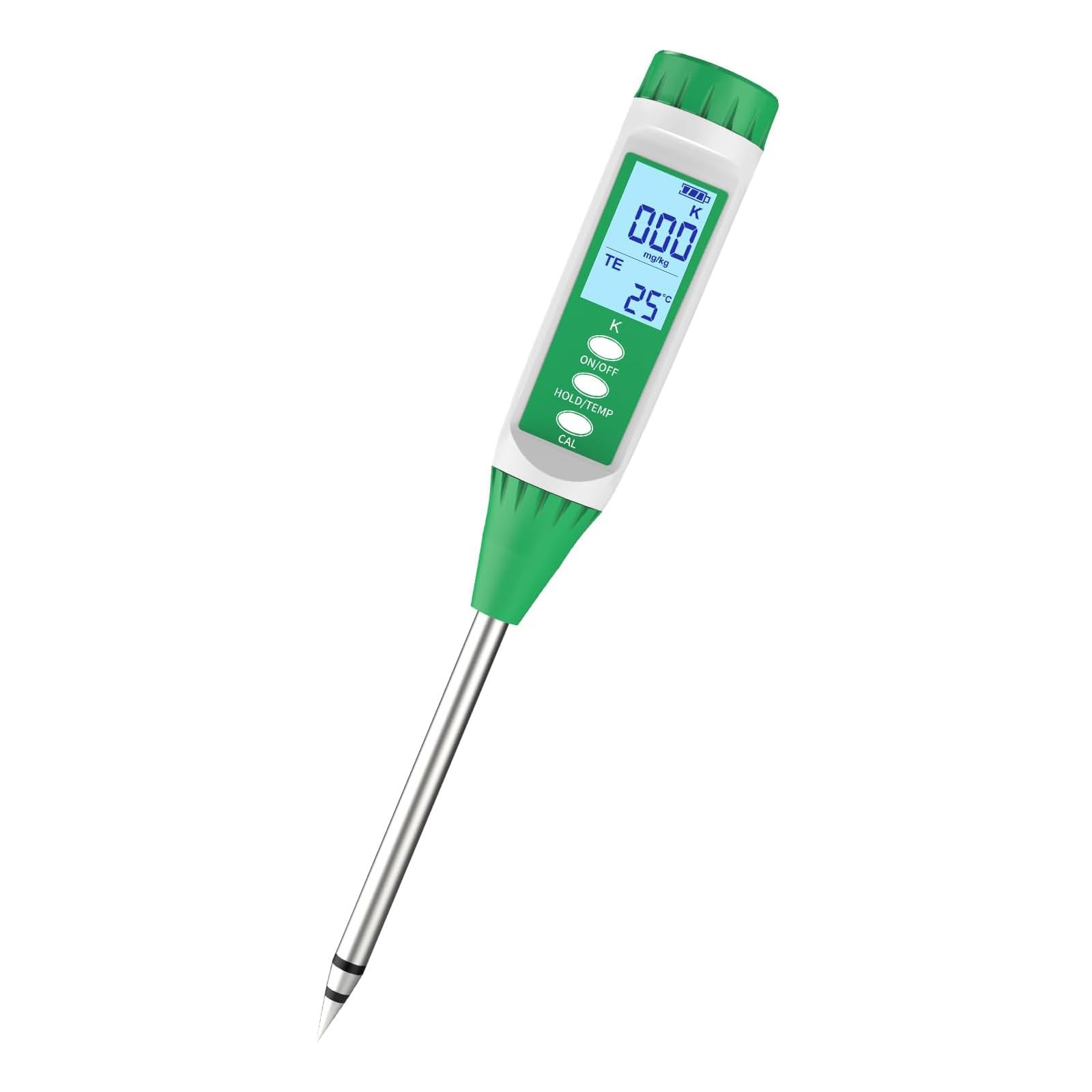 Digitales Potassium Bodentester für Gärtner, Potassium Messgerät Erde für Outdoor/Indoor, Pflanzenerde, Garten, Bauernhof, Rasen, Gemüsegarten, Hydroponik