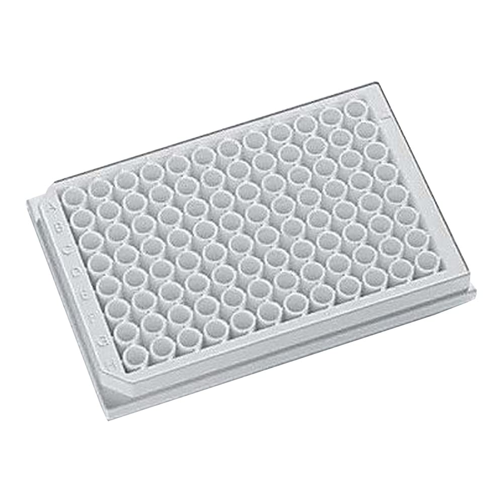 J.G. Finneran 205512 96-Well Opaque Solid Polystyrene Assay Plate with Lid, Black, Tissue Culture Treated, Sterile, 350 µL Capacity (Pack of 50)