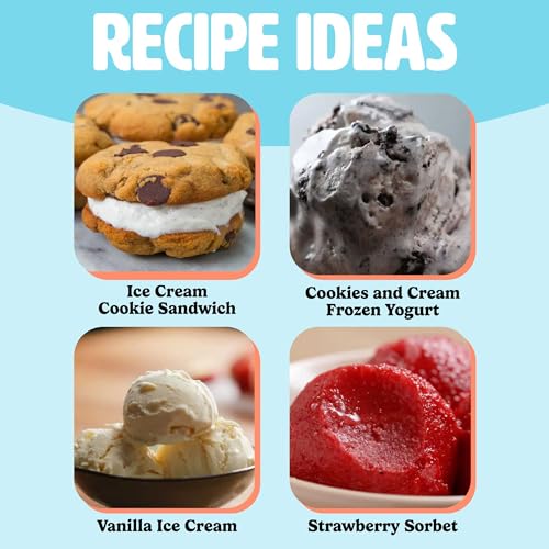 Tasty Mini Ice Cream Maker, Make Ice Cream, Sorbet, Frozen Yogurt, Gelato, Desserts, Quick Results, Pink - Image 7