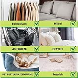 2 Stück Fusselrolle Wiederverwendbar, Reusable Lint Roller Tragbare Fusselrolle Effektives Reinigungsmittel Für Fleisch Und Haar Auf Kleidung, Möbeln Und Teppichen