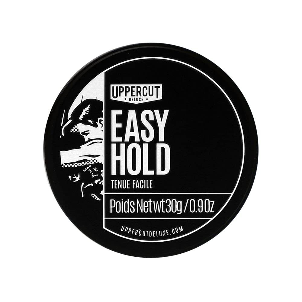 Uppercut Deluxe Easy Hold Pomade 3.1oz / 90g – Light Hold Matte Finish Men's Hair Pomade, Natural Texture & Volume, Water Based Cream Pomade, Weightless Flexible Control, Easy Wash Out Styling Product