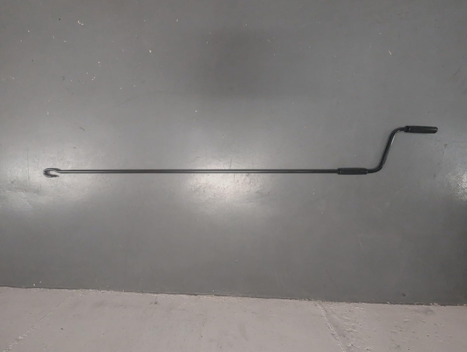 Manivela para Toldo Exterior – Barra Accionamiento para Toldos Enrollables | Maneta Metálica Resistente con Gancho | Recambio Universal para Toldos Manuales (Negro, 150 Cm)