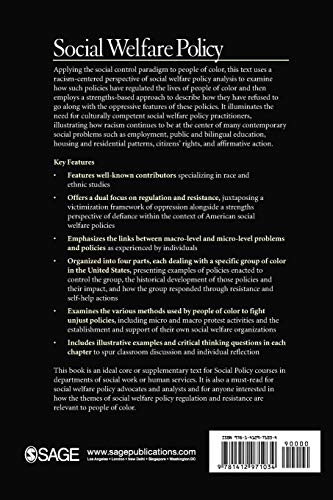 Social Welfare Policy: Regulation And Resistance Among People Of Color #TOP1