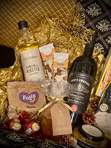 Cesta de Presente Premium Ceia Italiana Casal Presente Bodas
