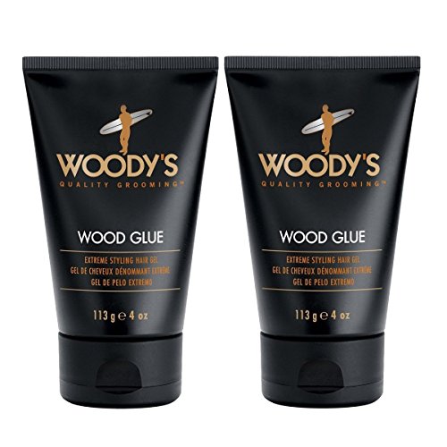 Woody's Wood Glue Extreme Styling Gel for Men, 4 Ounce (Pack of 2)