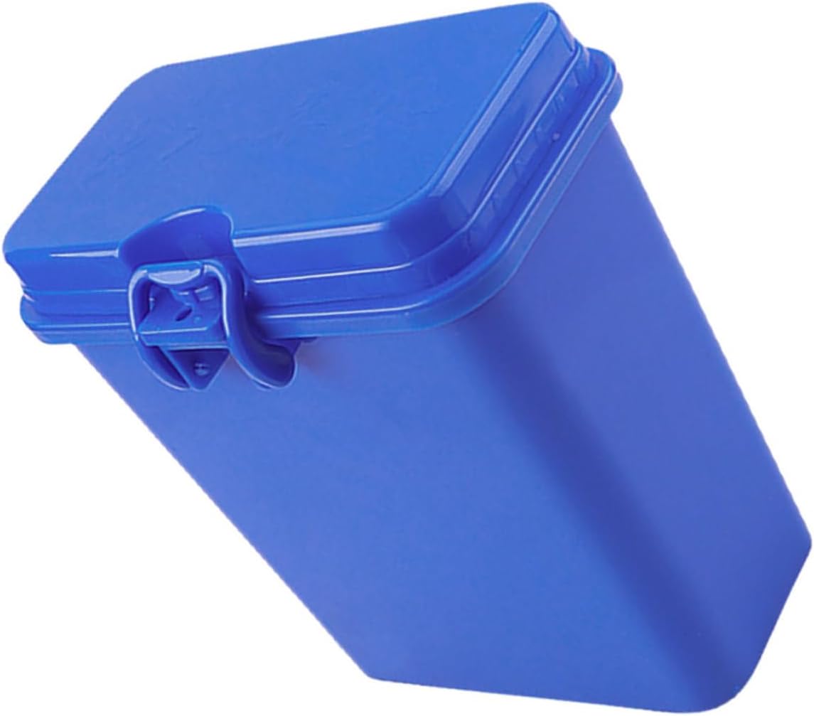Motorcycle Tool Box Plastic Blue Storage Organizer with Buckle Design