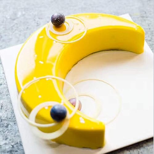 Miniatura 6 de EchoDone Molde de silicona con forma de luna creciente para tartas, sonata a la luz de la luna, mousse para pasteles, pan, pizza, horno, utensilios