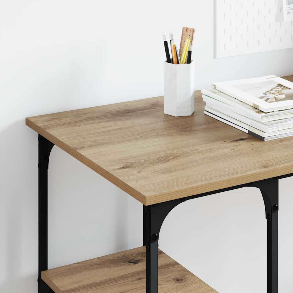 Scrivania in rovere Artisan, 140 x 50 x 75 cm, tavolo da lavoro, scrivania da ufficio, scrivania per computer, segretaria, postazione di lavoro, ufficio, studio, appartamento, casa