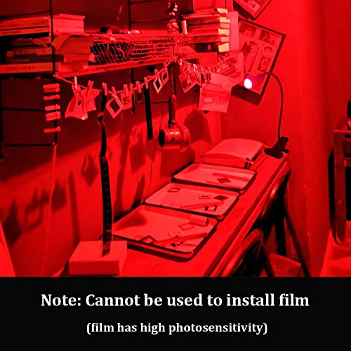 Fuyunohi Darkroom Safelights Photography Darkroom Red Lamp with USB Cable Darkroom Equipment