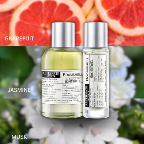 Image of ALTERNATE SCENTS Boomshell Long Lasting 40ML Perfume For Woman |Strong& long Lasting with 30% Oil Concentration| Fresh, Flirty & Feminine| Fragrance From France | Made In India|