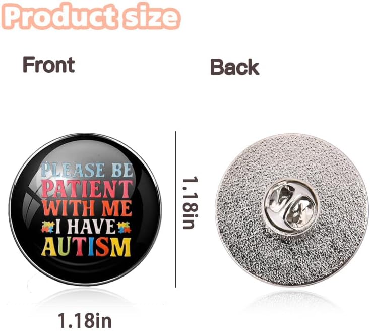 Autism Awareness Lapel Pin for Backpack Mental Health Pins image 3