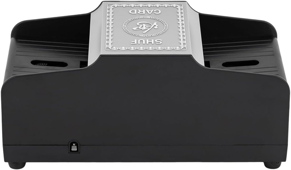 Two Decks Card Shuffler, High-Speed Automatic Card Shuffler About 1 Min Shuffle, Poker, Texas Hold'em, UNO and Blackjack, Hand and Foot, Bridge