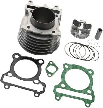Scooter Racing 59mm Big Bore Cylinder Kit Fit For Cy Fl-X GTR YW Bw Zu 125cc 4T YW125 Bw125 Zu125 Mi125 4V