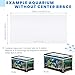 Sieral Aquarium Canopy Set Polycarbonate Greenhouse Panels 15.37 x 7.63 x 0.12 Inch for 5/10 Gallon Fish Tank Without Center Brace Aquariums Cover Fish Tank Lid, Clear