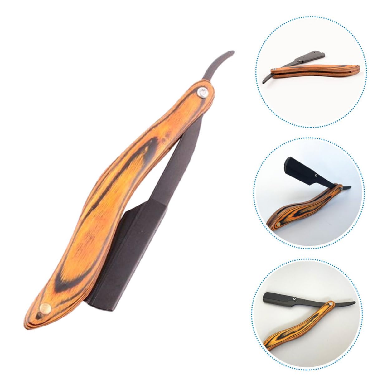 BESTYASH 3 Pezzi Rasoio Uomini Lama Singola Rasatura Kit Da Barba Per Uomo Kit Barba Per Uomo Kit Per La Cura Della Barba Per Uomo Rasoi Per Il Viso Kit Da Barba Uomo Acciaio Inossidabile