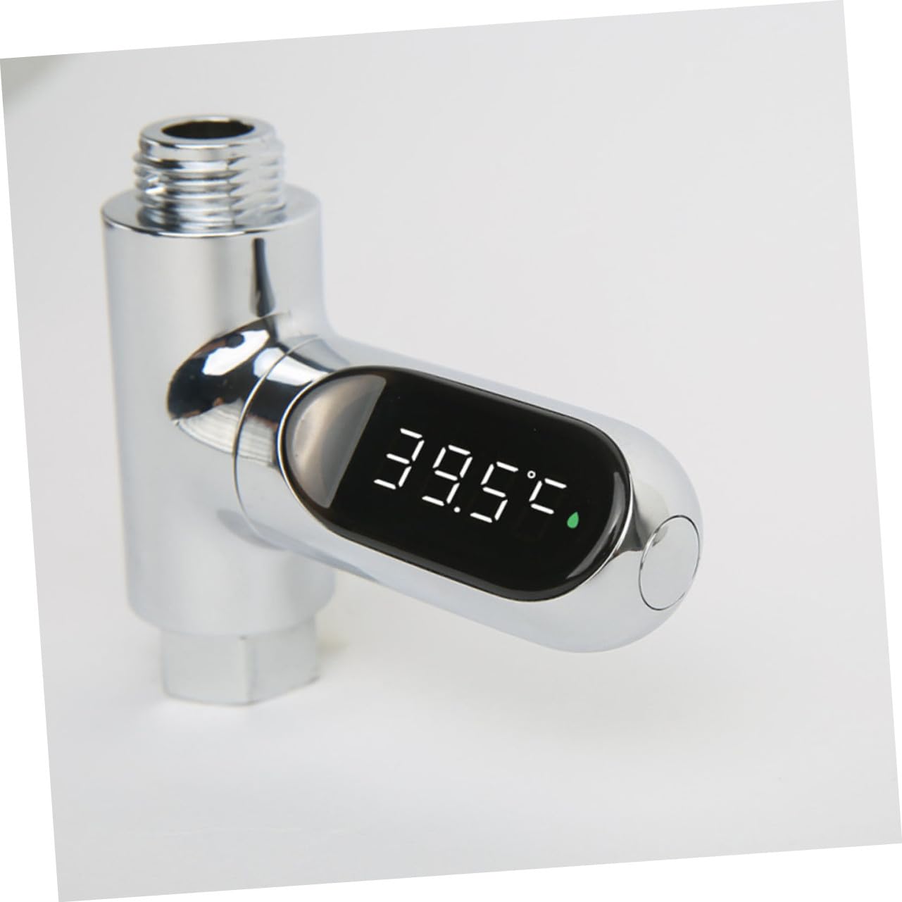Termómetro Digital de Agua para Ñiño Pantalla LED Giratoria 360°, Medición 5-85°c, Plateado, Sensor de Alta Precisión, sin Pilas, para Baño y Ducha Bebés