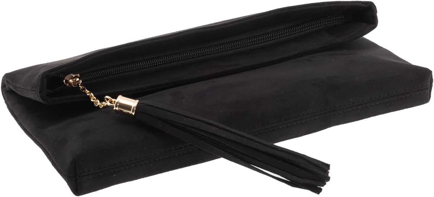 JNB Faux Micro Suede Fold Over Clutch - Image 4