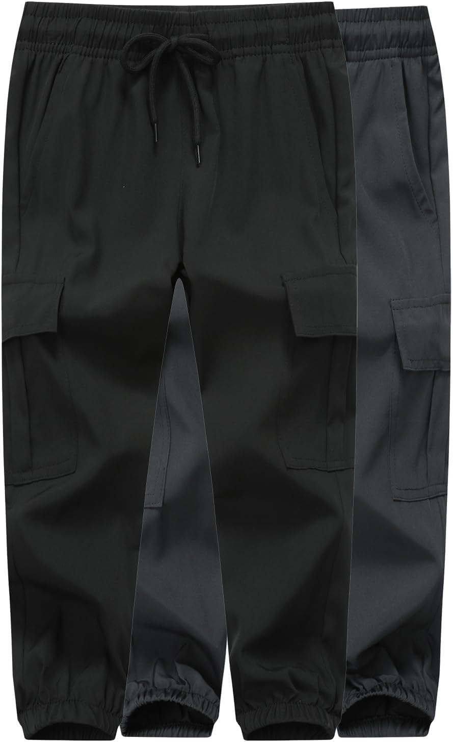 Toddler Hiking Cargo Pants Baby Boys Girls Quick Dry Joggers Kids Pull On