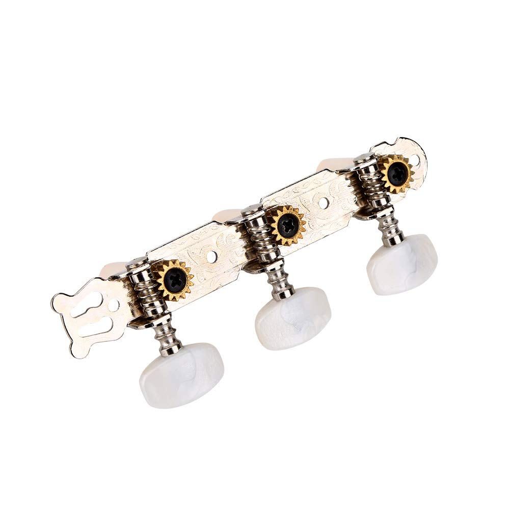3R 3L Gitarre Stimmwirbel Mechaniken Akustikgitarre Mechaniken Saitenschlüssel Metall Stimmgeräte Guitar Tuning Pegs Machine Heads für Akustikgitarre Klassische Gitarre