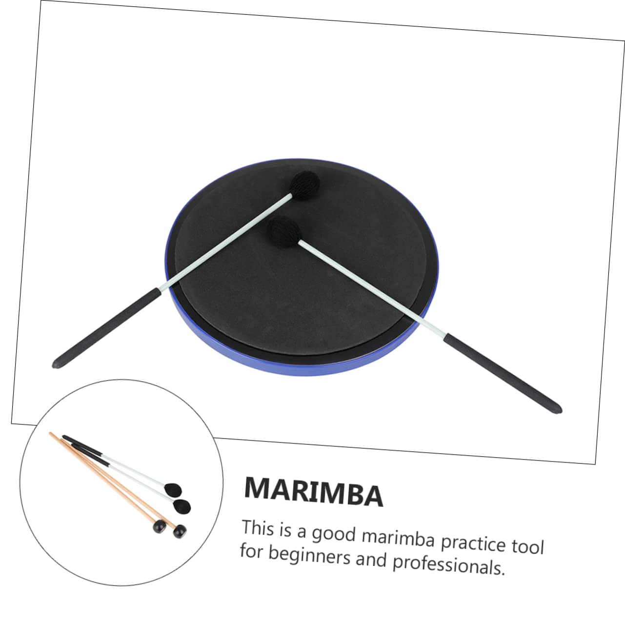 Genérico 4 Piezas Martillo De Marimba Mazos De Marimba Martillo De Piano Xilófono Mazos De Glockenspiel Mazos De Percusión Pad De Bombo Instrumentos Musicales Para Abdominales Black